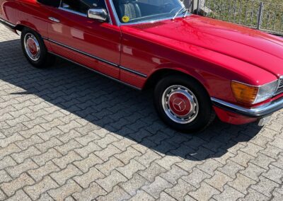 Fahrzeugaufbereitung Siegel in Bogen Mercedes Oldtimer Seitenprofil