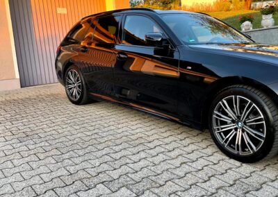 Fahrzeugaufbereitung Siegel in Bogen BMW Seitenansicht