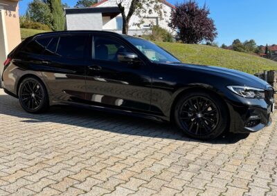 Fahrzeugaufbereitung Siegel in Bogen BMW Seitenprofil